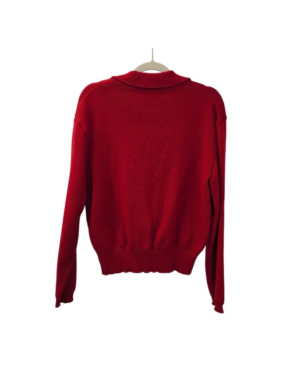 Vintage Tricots St. Raphael 100% Virgin Wool Cardigan Sweater Size Large - Picture 2 of 5